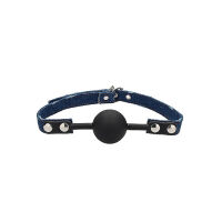 - "Ouch! - Denim Silicone Ball Gag Blue" 