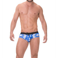 - "Swim #004 - White/Blue" 