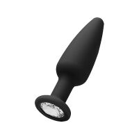     "Ouch! Cone-Shaped Diamond Butt Plug Black" 