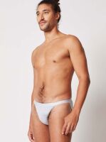 - "Cotton Rib Slim Waist Tanga Briefs 2 Pack Silver Melange" ( 2 .) 
