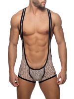   "Tiger Print Bottomless Singlet Beige" 