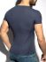 �������� "Recycled Rib U-Neck T-Shirt - Navy" 