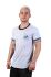  "California Muscle Beach Tee - White / Black" 
