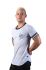  "California Muscle Beach Tee - White / Black" 