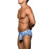 �����-����� "Almost Naked Fly Stripe Briefs - Electric Blue/White Stripes" 
