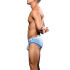 �����-����� "Almost Naked Fly Stripe Briefs - Electric Blue/White Stripes" 