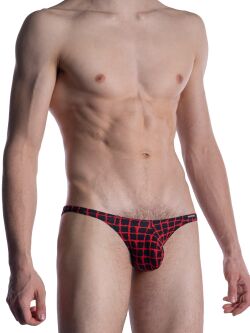 �����-����� "M800 - Low Rise Briefs Red / Black" 