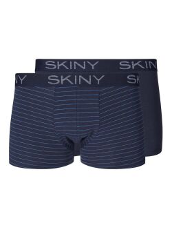 �����-������� "Cotton Stretch Trunks 2 Pack - Anthracite/Stripe Selection" (�������� 2 ��.) 