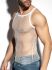 - "Beachy Net Strap Tank Top - White" 