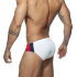 ������-����� "Stripes Basic Swim Briefs - White" 