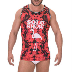 �����-���������� "Beach Tanktop #015 - Red/Black" 