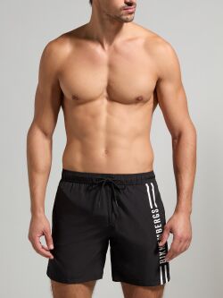 ������-����� "Striped Medium Boardshort - Black" 