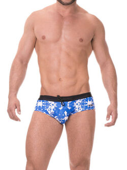 ������-����� "Swim #004 - White/Blue" 