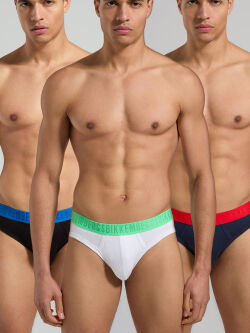 �����-����� "Fashion Bicolor - 3-Pack Men's Briefs Assorted Color" (�������� 3 ��.) 