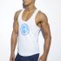 �����-���������� "Fitness Badge Plain Tank Top - White" 