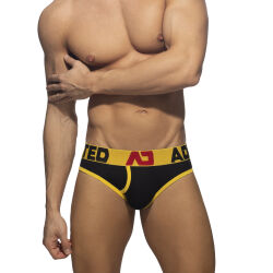 �����-����� "Open Fly Cotton Briefs - Yellow" 