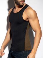 - "Recycled Rib Bicolor Tank Top Black" 