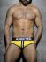 �����-����� "Double Piping Bottomless Briefs Yellow" 