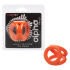 ����������� ������ / ����������� ������� "Alpha Liquid Silicone Tri-Ring Orange" 