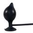   "True Black - Silicone Inflatable Anal Plug" () 
