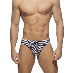 ������-����� "Zebra Swim Briefs - Black" 