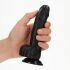 �������������-��������� "RealRock 6' Curved Realistic Dildo with Balls - Black" 