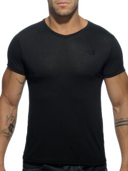 �������� "Basic V-Neck T-Shirt - Black" 
