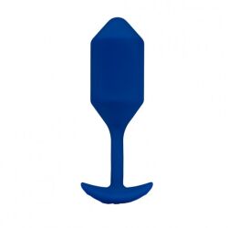   "b-Vibe - Snug Weighted & Vibrating Silicone Plug 4 - Navy" ( ) 