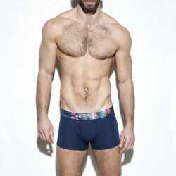 �����-������� "Flowery Waistband Boxer - Navy" 