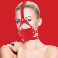 ����-��������� "Ouch! - Leather Mouth Gag Red" 