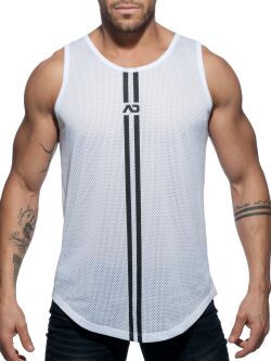 �����-���������� "Double Stripe Tank Top - White" 