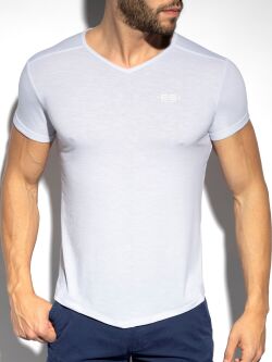�������� "Flame V-Neck T-Shirt - White" 