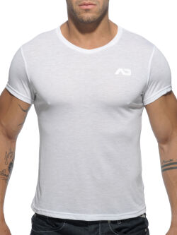 �������� "Basic V-Neck T-Shirt - White" 