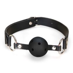 ����-��� "Lux Fetish - Breathable Ball Gag Black" 