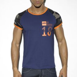 �������� "Camo Rangla Sleeve T-Shirt - Navy" 