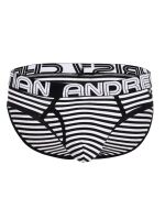 �����-����� "Almost Naked Fly Stripe Briefs - Black/White Stripes" 
