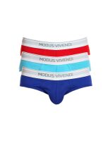 �����-����� "Staple 3-pack Briefs - Red/Blue/Aqua" (�������� 3 ��.) 
