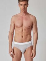 �����-����� "Bamboo Deluxe Briefs - Stone Grey Melange" 