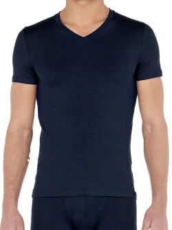 �������� "Tensel Soft - Tee-Shirt V Neck Navy" 