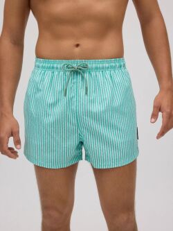 ������-����� "90321 Short Stripped Swimsuit Turquoise Green" 