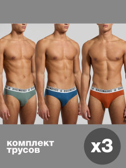 �����-����� "Elastic Grey Tri-Pack Mix Men's Briefs Mix Color" (�������� 3 ��.) 