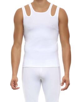 �����-���������� "Hole Double Tanktop - White" 