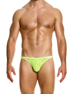 �����-����� "Mesh Through Low Cut Briefs - Yellow Neon" 