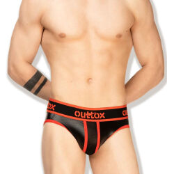 �����-����� "Regular Rear Briefs - Black/Red" 