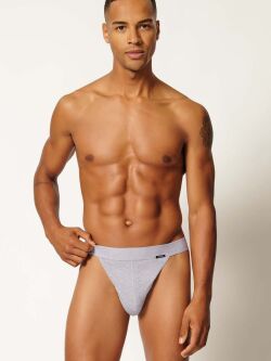 �����-����� "Cotton Rib Tanga Briefs 2 Pack Silver Melange" (�������� 2 ��.) 