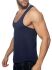 �����-���������� "U-Neck Cotton Tank Top - Navy" 
