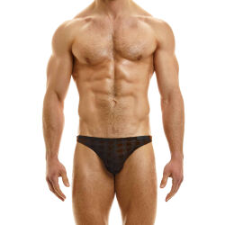 �����-����� "Pied De Poule Low Cut Briefs - Bronze" 