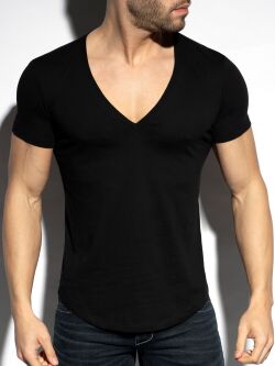 �������� "Deep V-Neck T-Shirt - Black" 