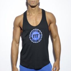 �����-���������� "Fitness Badge Plain Tank Top - Black" 