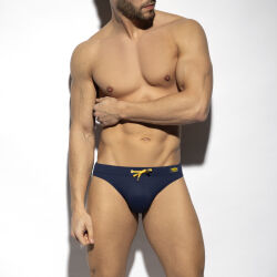 ������-����� "Pique Swim Bikini Briefs - Navy" 